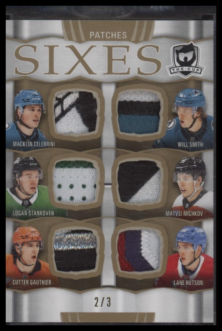24-25 UD The Cup Sixes Sakic / Gretzky / Howe / Yzerman / Ovechkin / Messier #/3