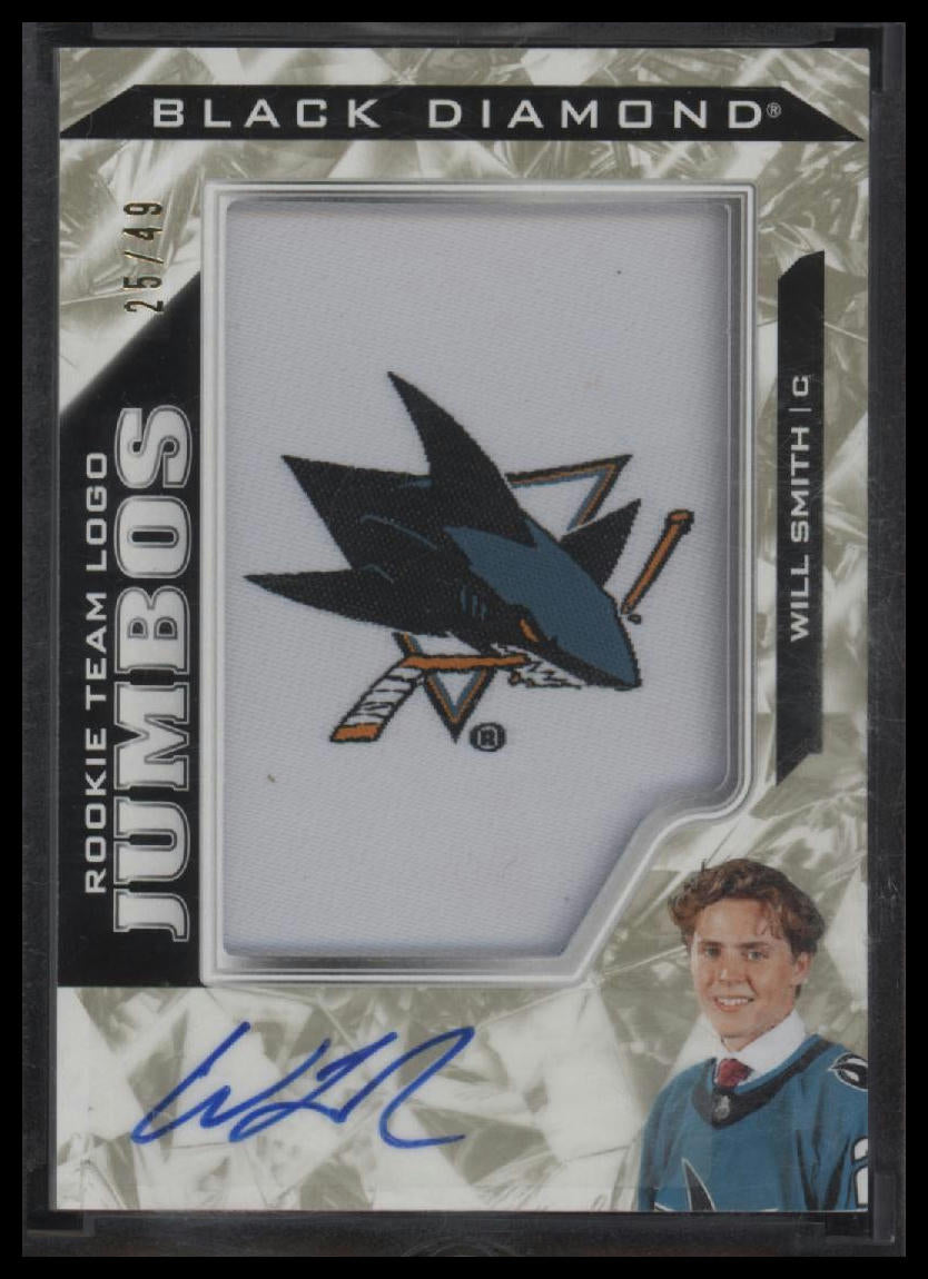 2024-25 Upper Deck Black Diamond Team Logo Jumbo Auto Rookie Will Smith #/49
