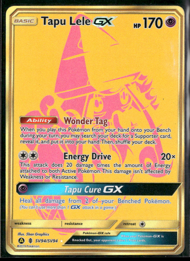 Hidden Fates: Shiny Vault Tapu Lele GX #SV94/SV94
