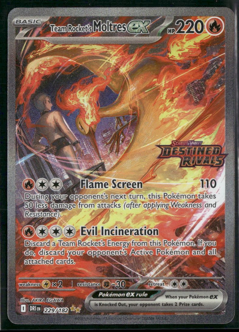 Miscellaneous Cards & Products Team Rocket's Moltres ex #229/182