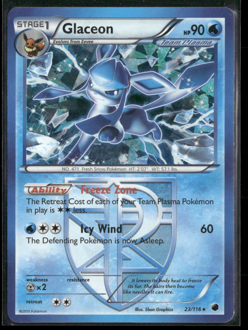 Plasma Freeze Glaceon (Team Plasma) #23/116