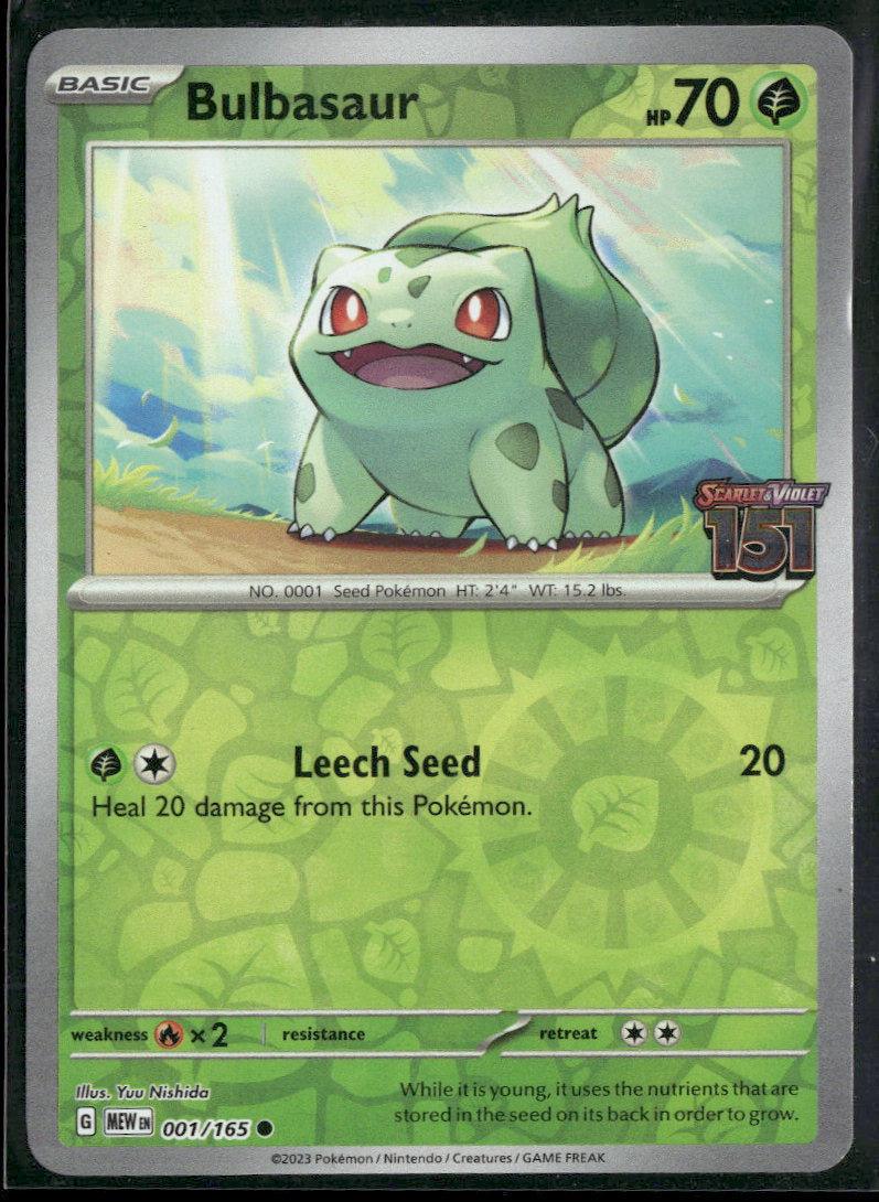 Miscellaneous Cards & Products Bulbasaur #001/165
