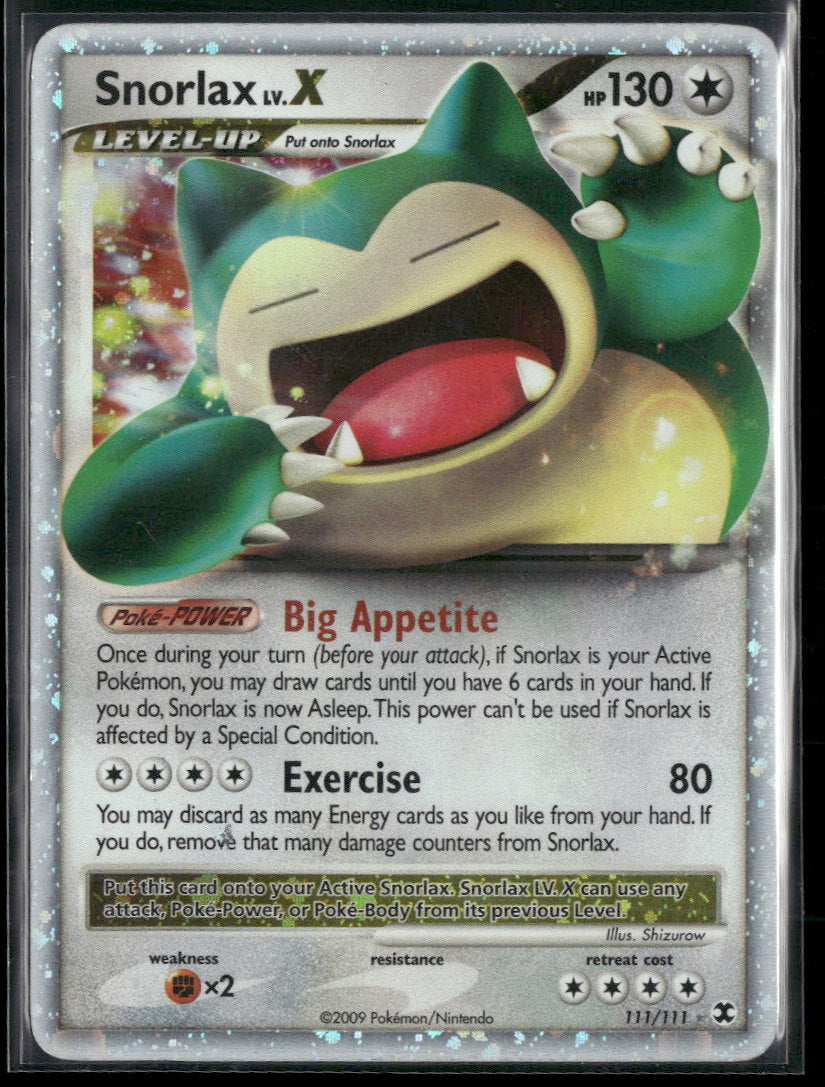 Rising Rivals Snorlax Lv.X #111/111