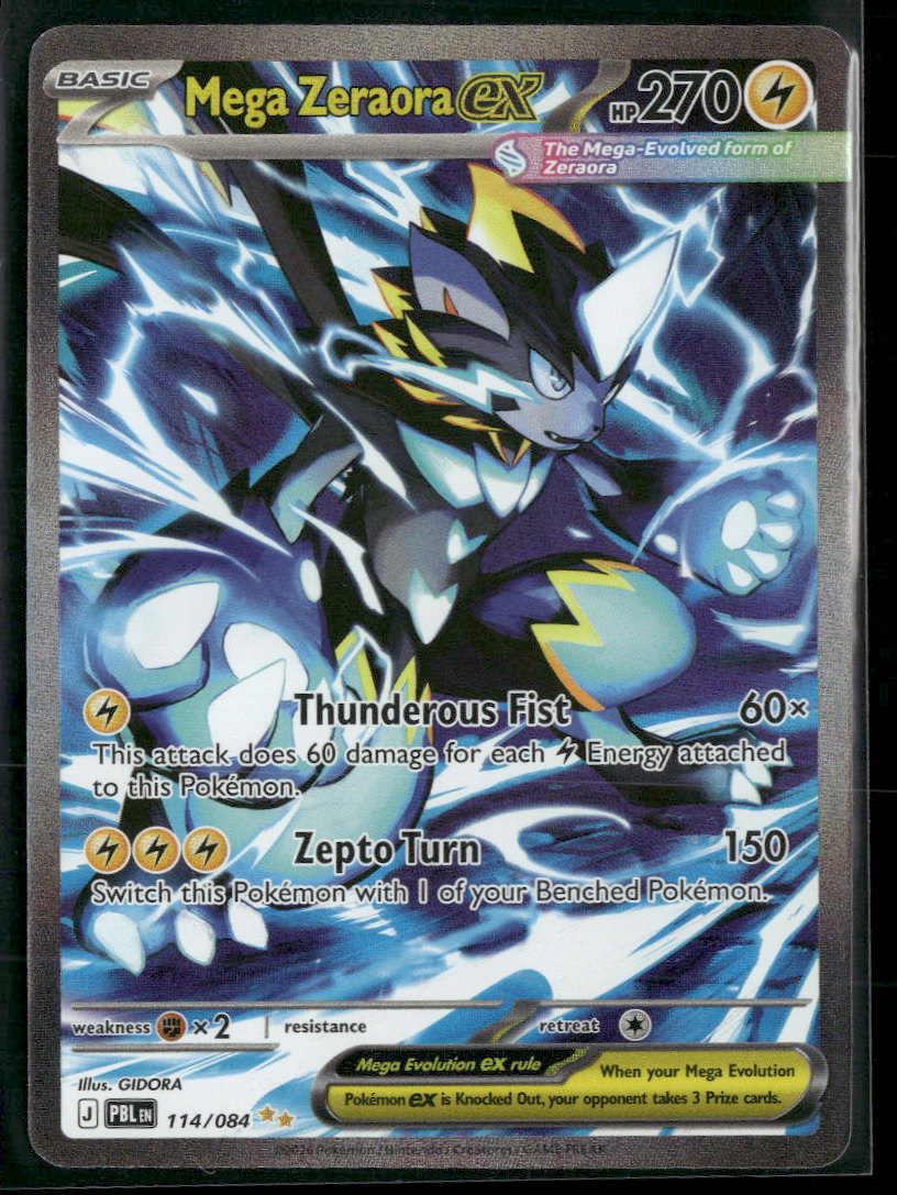 ME05: Pitch Black Mega Zeraora ex #114/084