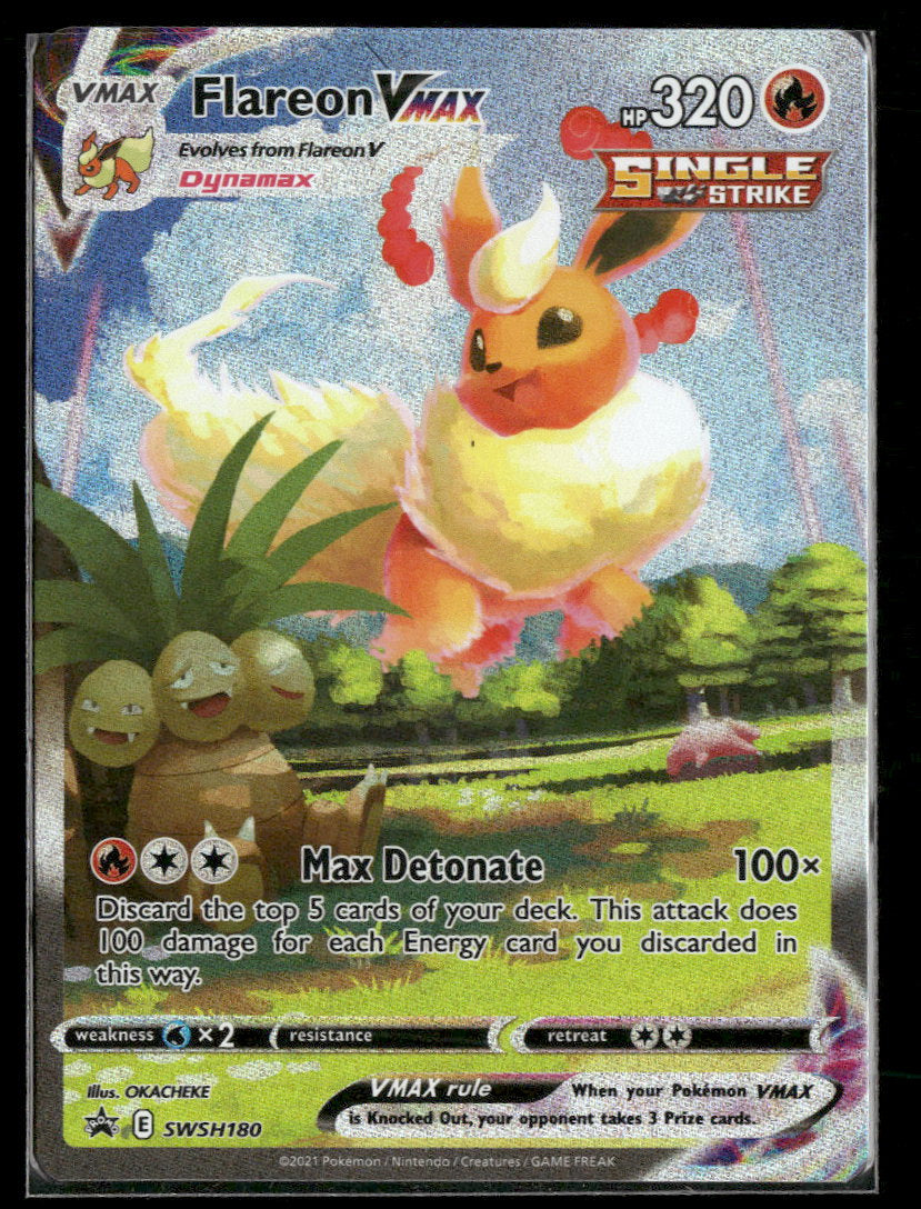 SWSH: Sword & Shield Promo Cards Flareon VMAX #SWSH180