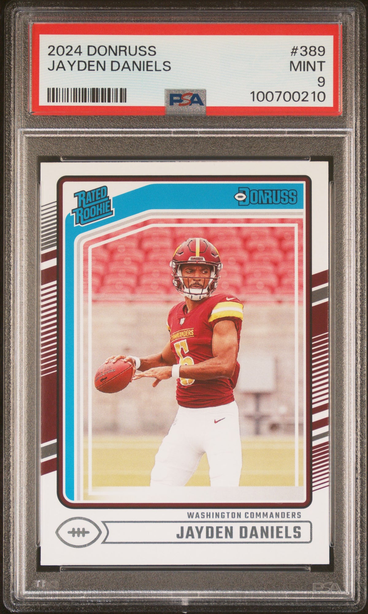 2024 Panini Donruss Jayden Daniels 9 PSA #389