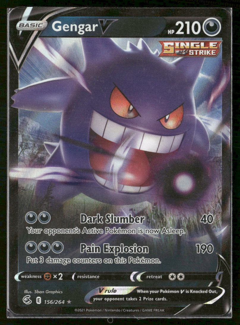 SWSH08: Fusion Strike Gengar V #156/264