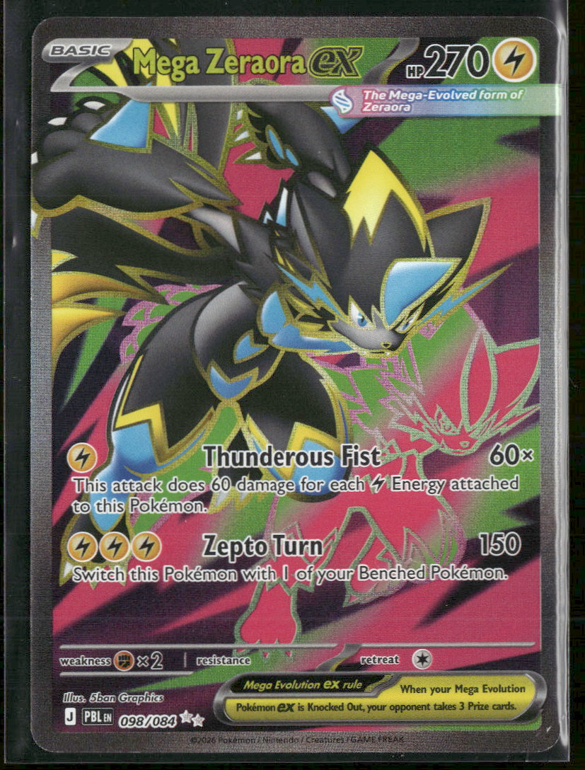 ME05: Pitch Black Mega Zeraora ex #098/084