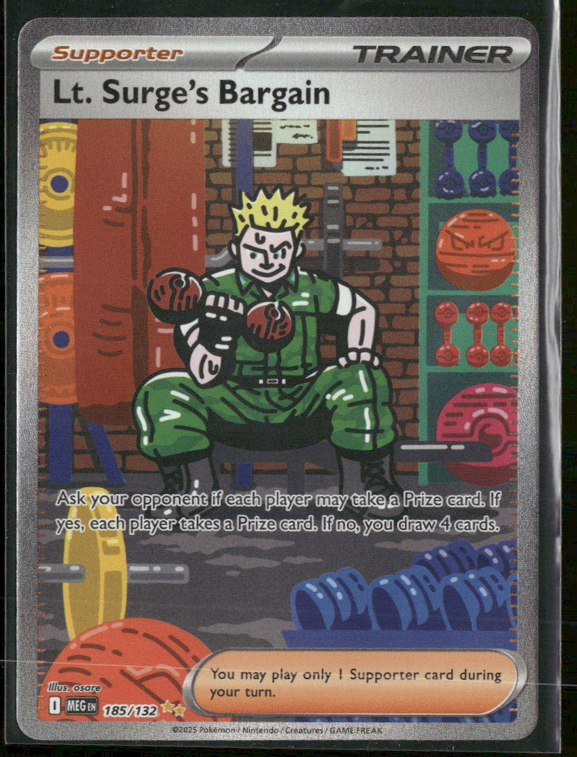 ME01: Mega Evolution Lt. Surge's Bargain #185/132
