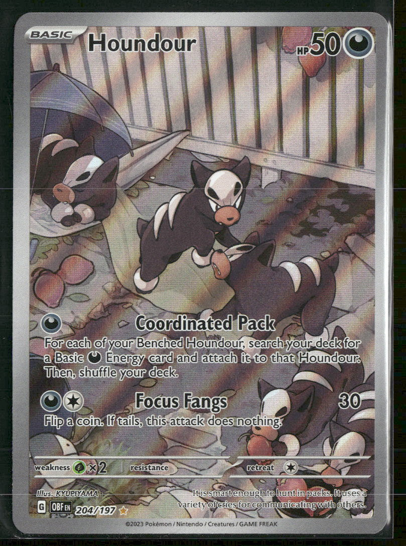 SV03: Obsidian Flames Houndour #204/197