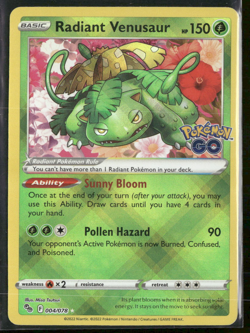 Pokemon GO Radiant Venusaur #004/078