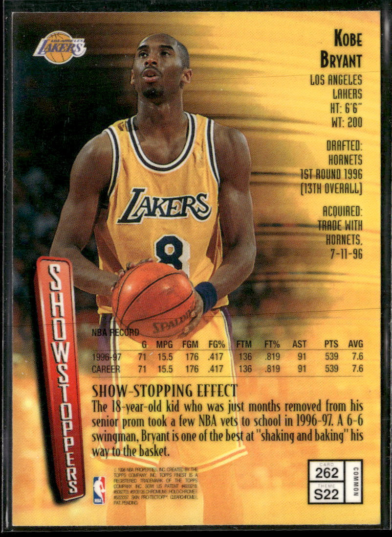 1997-98 Finest Kobe Bryant #262