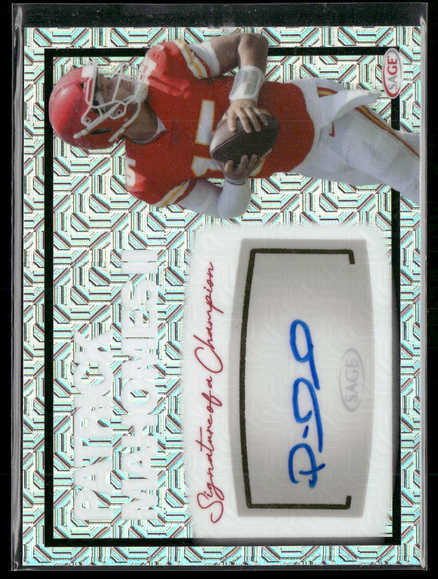 2025 SAGE Aspire Signature of a Champion Patrick Mahomes AU #SOC-PM2