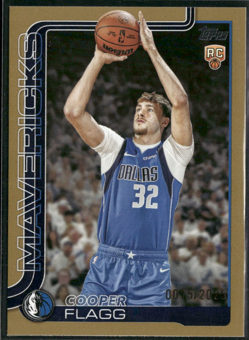 2025-26 Topps Gold Cooper Flagg RC #/2025 #201