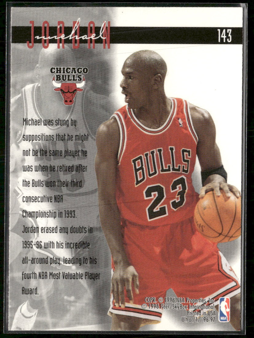 1996-97 Ultra Michael Jordan #143