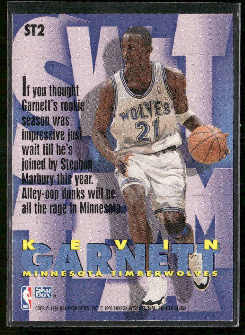 1996-97 SkyBox Z-Force Swat-Team Kevin Garnett #ST2