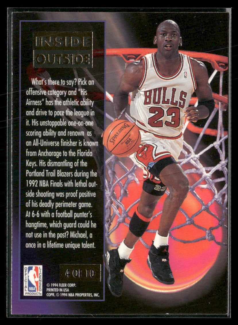 1993-94 Ultra Inside Outside Michael Jordan #4