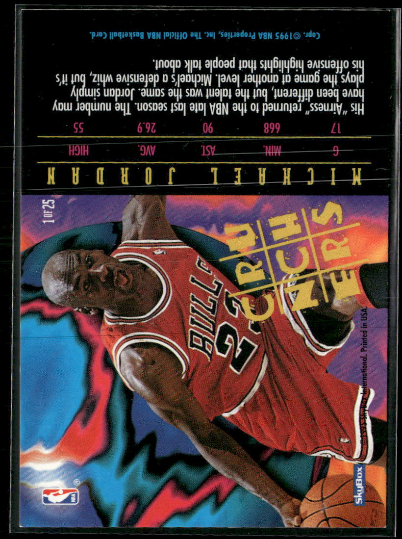 1995-96 Hoops Number Crunchers Michael Jordan #1