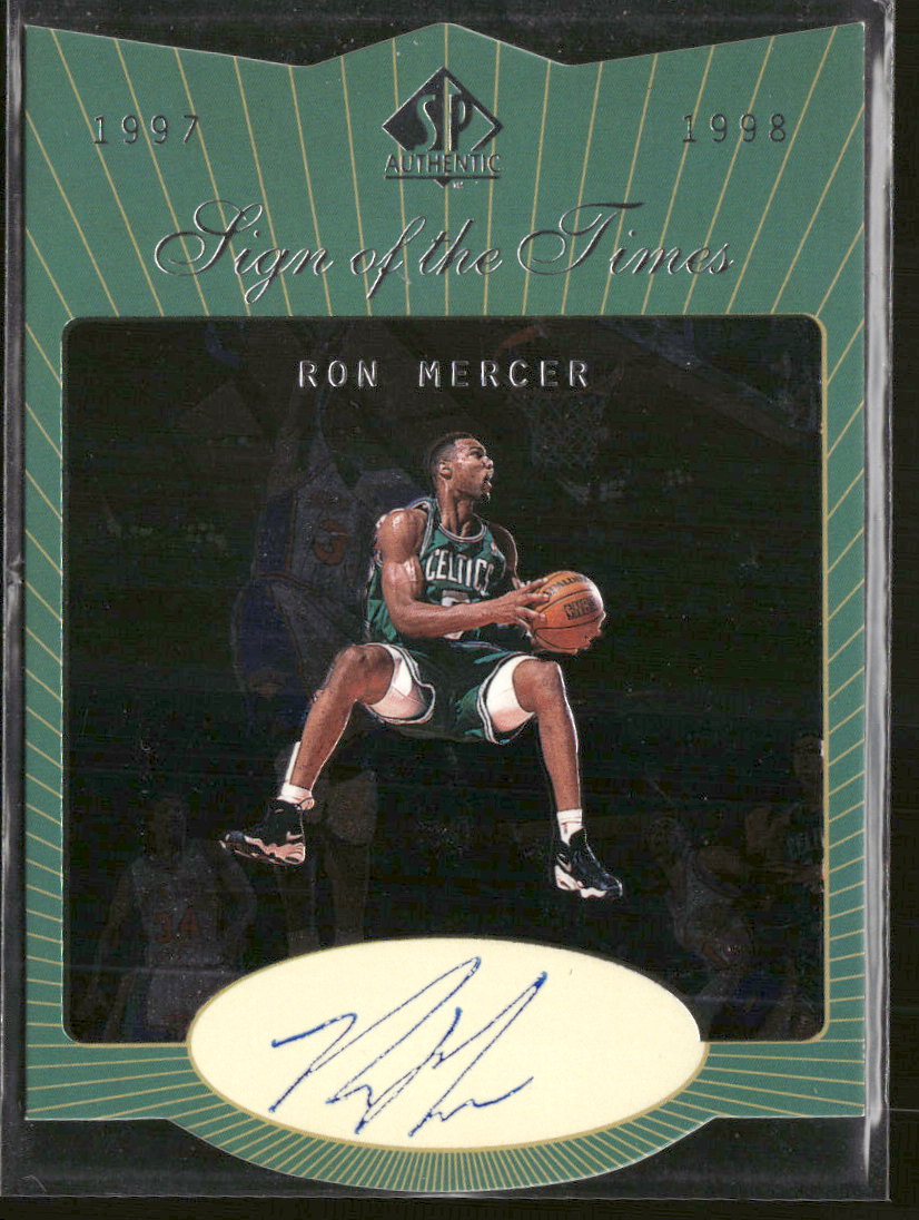 1997-98 SP Authentic Sign of the Times Stars and Rookies Ron Mercer AU #RO