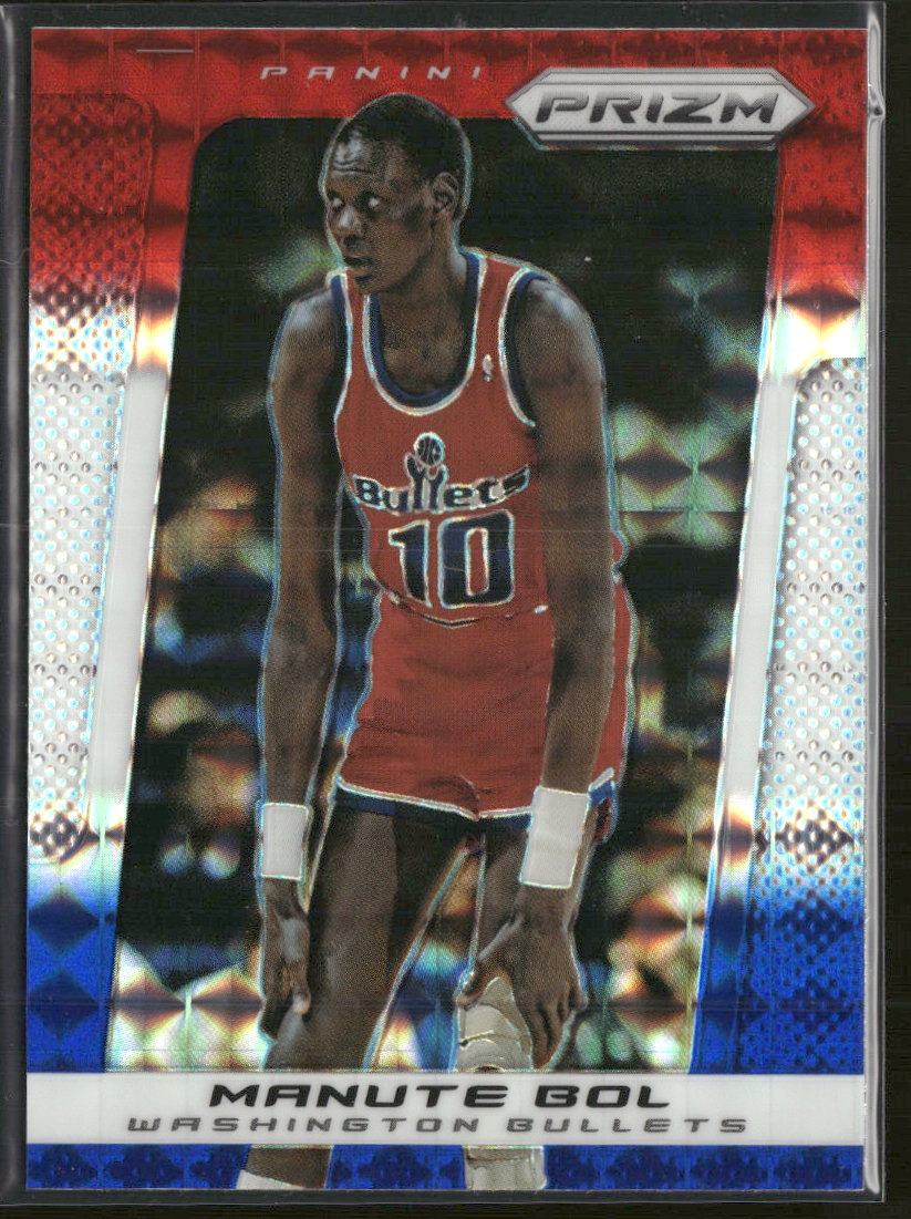 2013-14 Panini Prizm Prizm Red White and Blue Mosaic Manute Bol #237