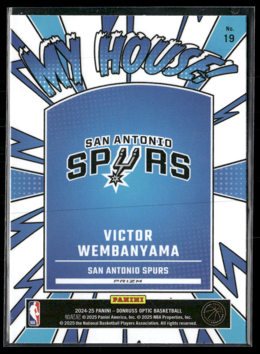 2024-25 Donruss Optic My House Purple Victor Wembanyama #19