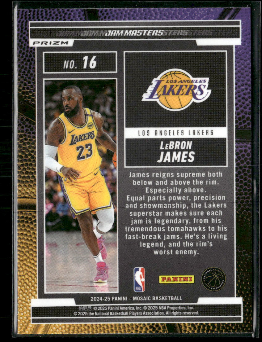 2024-25 Panini Mosaic Jam Masters Mosaic LeBron James #16