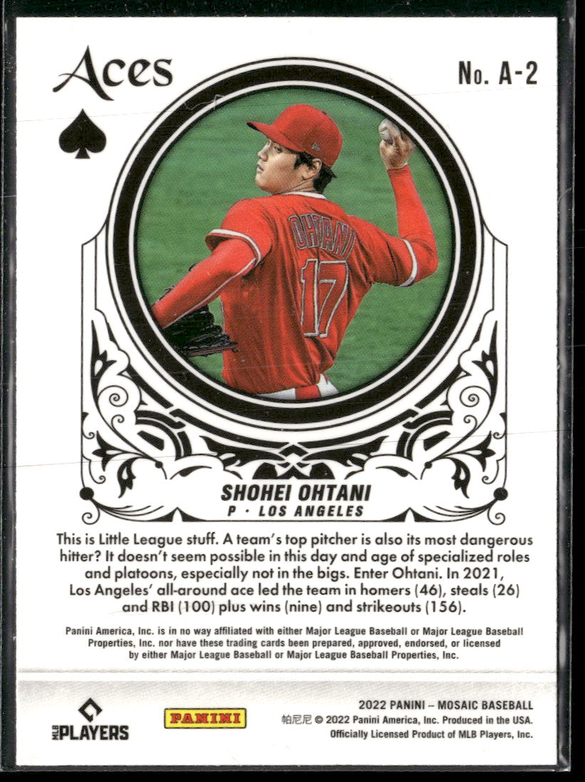2022 Panini Mosaic Aces Shohei Ohtani #A-2