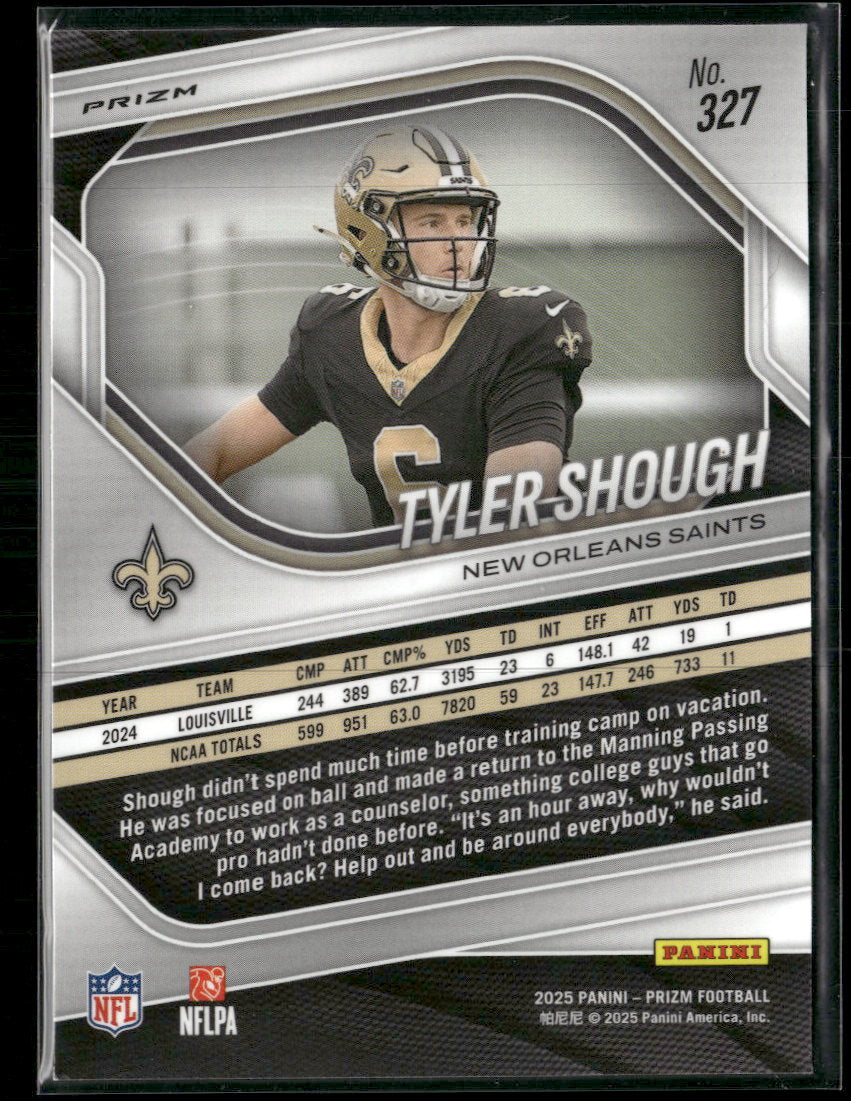 2025 Panini Prizm Silver Tyler Shough #327