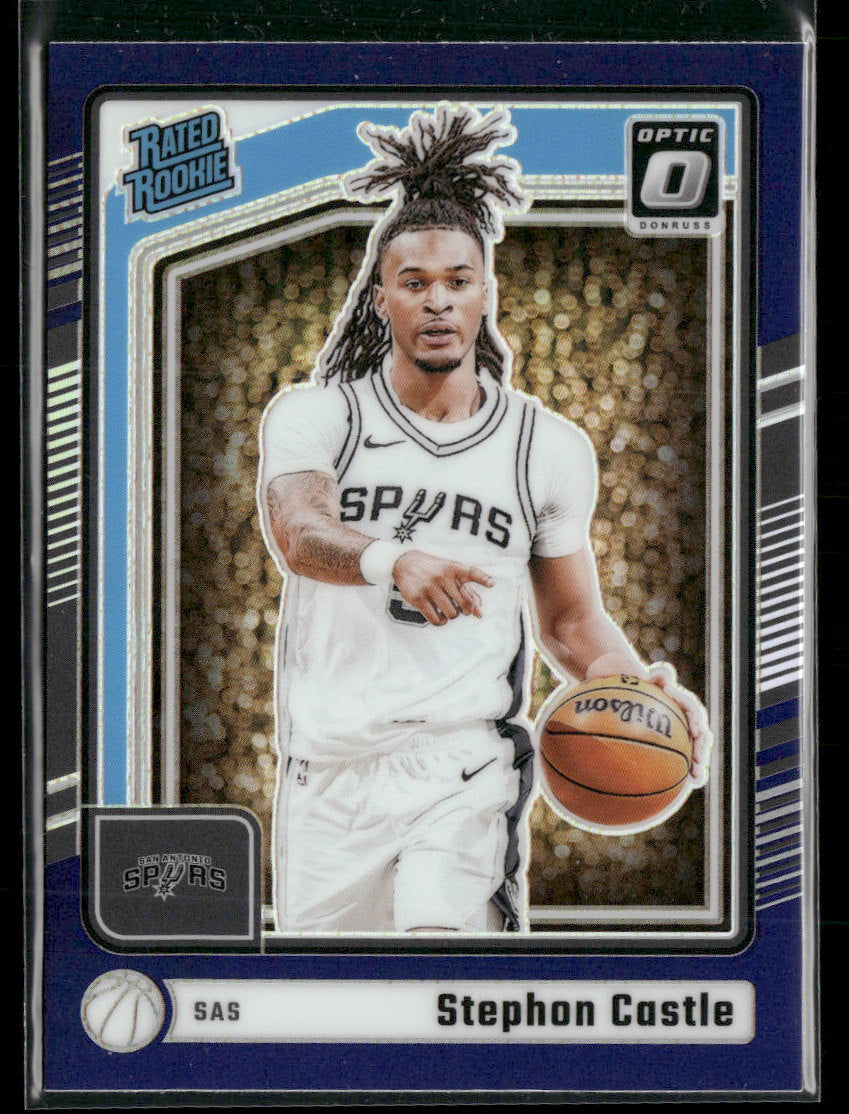 2024-25 Donruss Optic Purple Prizm Stephon Castle RC #254