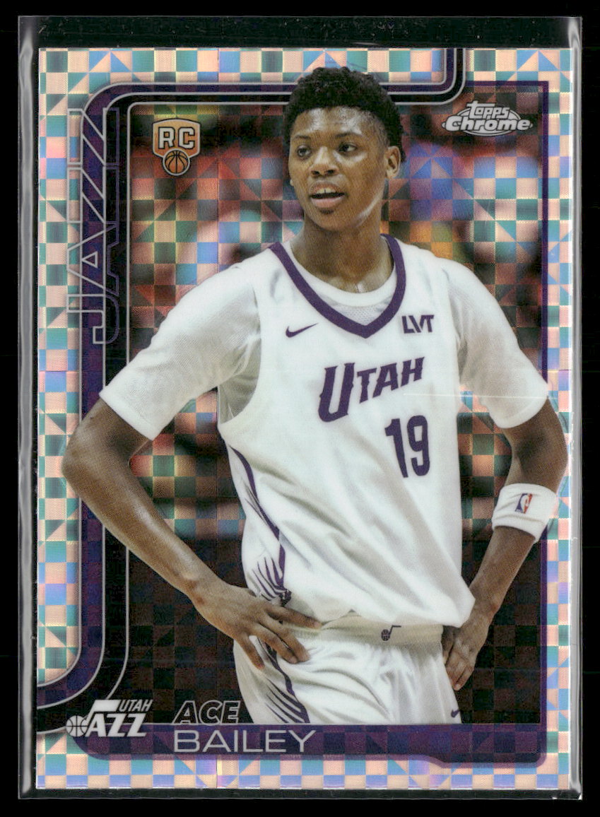 2025-26 Topps Chrome X-Fractor Ace Bailey RC #255