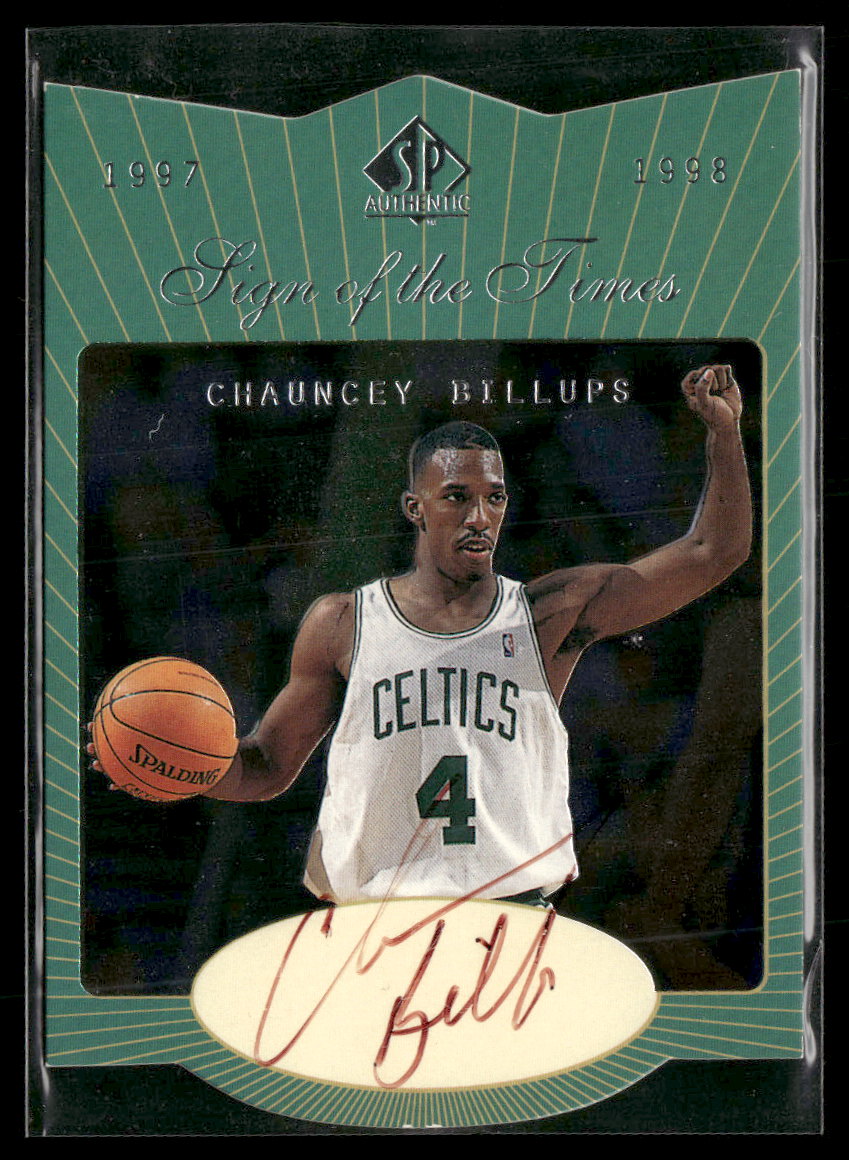 1997-98 SP Authentic Sign of the Times Stars and Rookies Chauncey Billups AU #CH