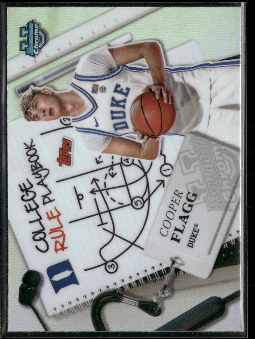 2024-25 Bowman University College Rule Playbook Refractor Cooper Flagg #CRP-5