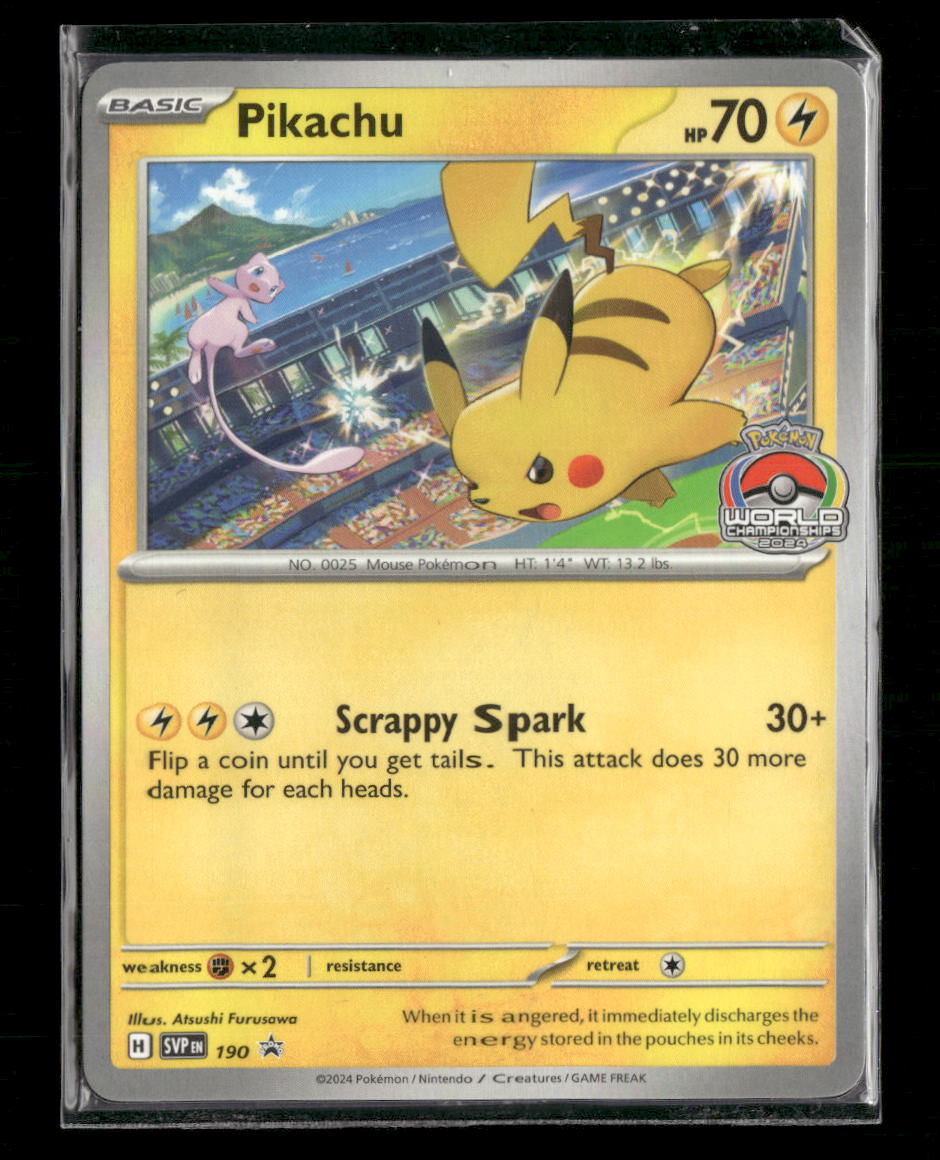 SV: Scarlet & Violet Promo Cards Pikachu #190 Sealed