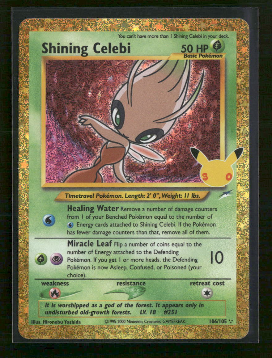 ME: 30th Celebration Classic Collection Shining Celebi #106/105