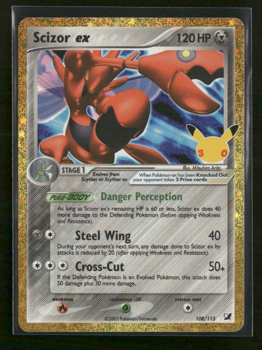 ME: 30th Celebration Classic Collection Scizor ex #108/115