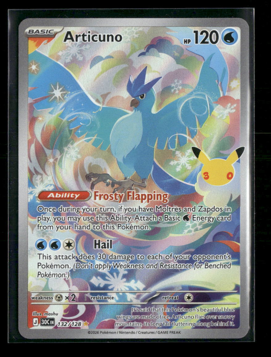 ME: 30th Celebration Articuno #132/128