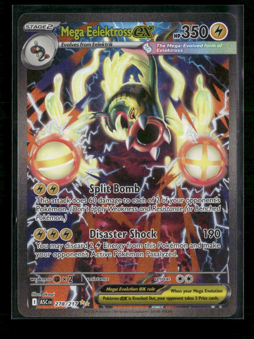 ME: Ascended Heroes Mega Eelektross ex #278/217