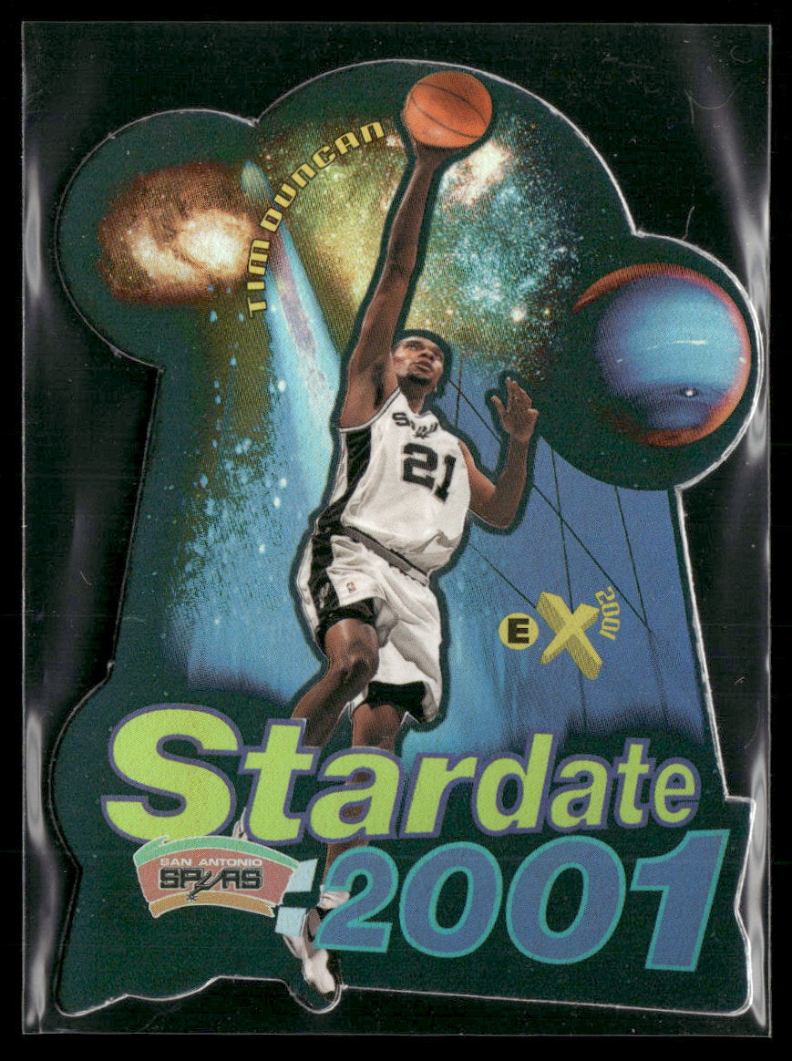 1997-98 E-X2001 X2001 - Star Date 2001 Tim Duncan #5 SD