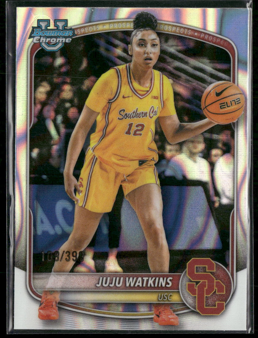 2025-26 Bowman Chrome Prospects Lava Refractor Juju Watkins #/399 #BCP-96