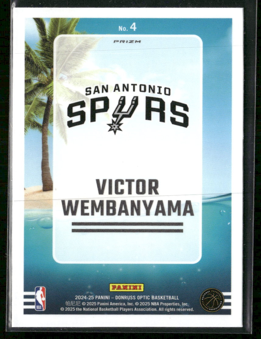 2024-25 Donruss Optic Splash! Purple Victor Wembanyama #4