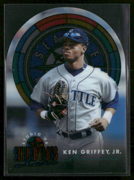 1996 Studio Stained Glass Stars Ken Griffey, Jr. #2