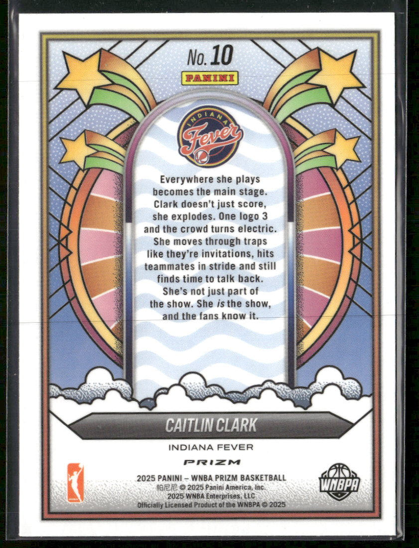 2025 Panini Prizm WNBA Groovy Green Prizm Caitlin Clark #10