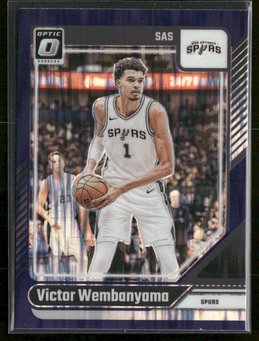 2024-25 Donruss Optic Purple Shock Victor Wembanyama #45