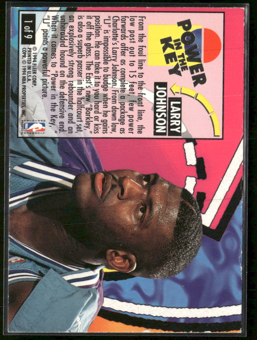 1993-94 Ultra Power in the Key Larry Johnson #1