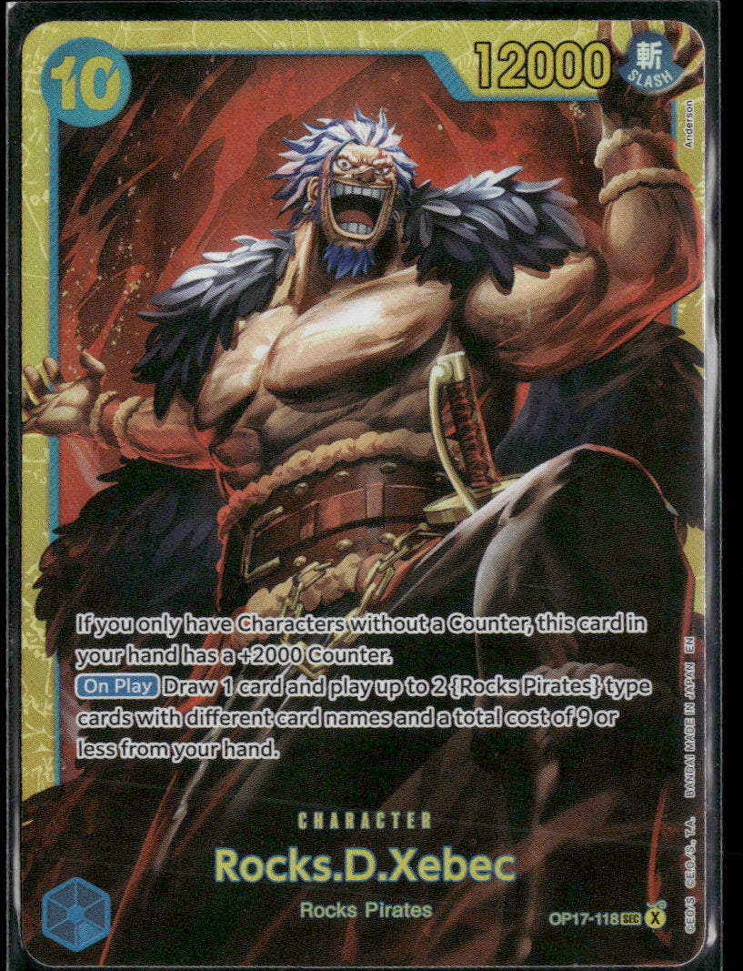 The World's Strongest Warriors Rocks.D.Xebec (118) #OP17-118
