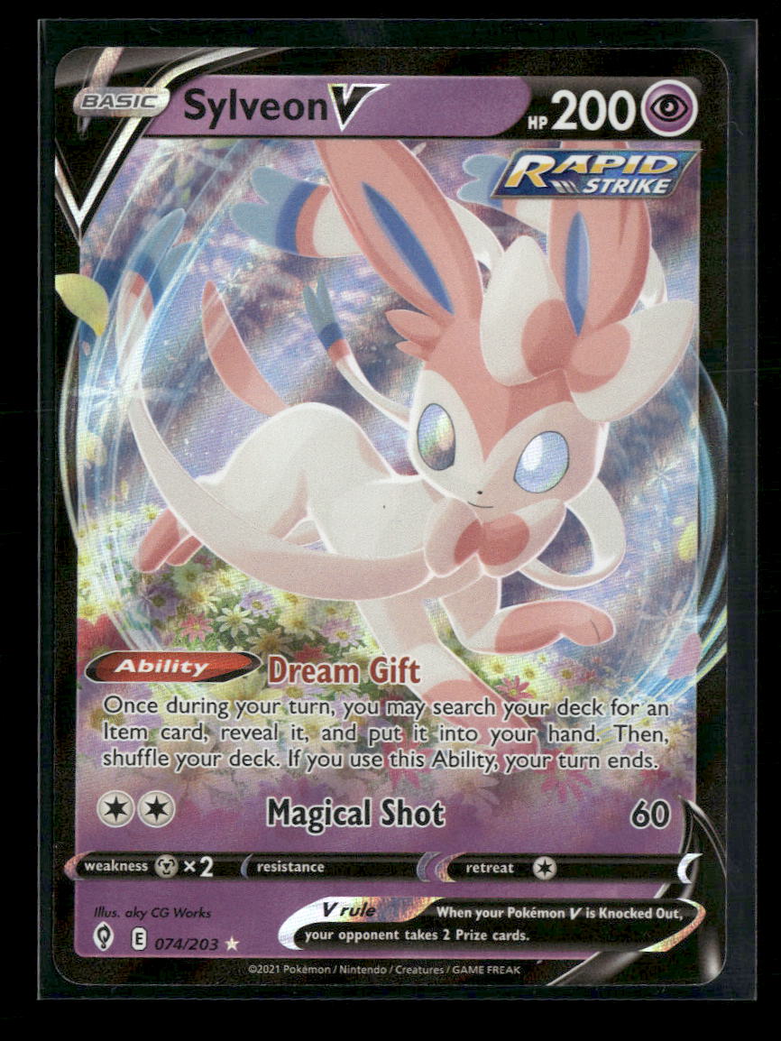 SWSH07: Evolving Skies Sylveon V #074/203