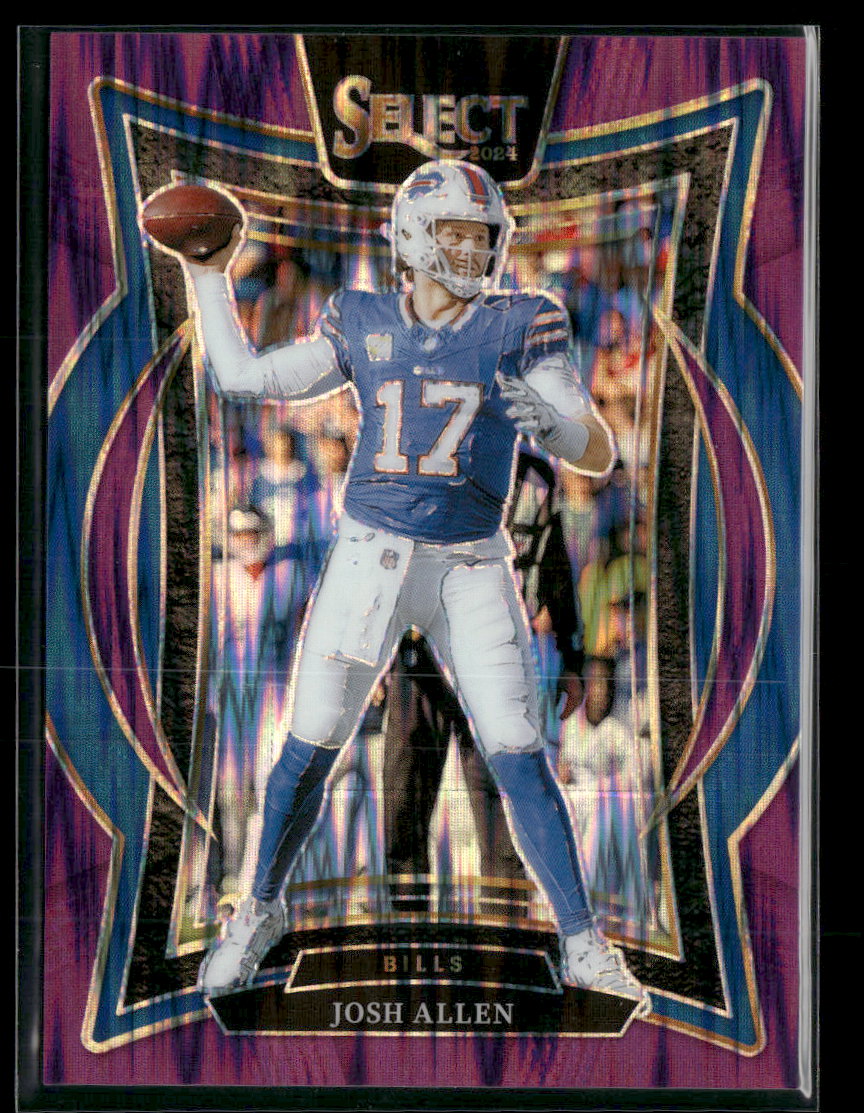 2024 Panini Select Purple Prizm Shock Josh Allen #/360 #34