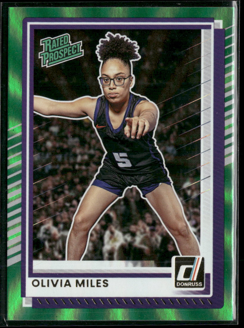 2025-26 Donruss Holo Green Laser Olivia Miles #89
