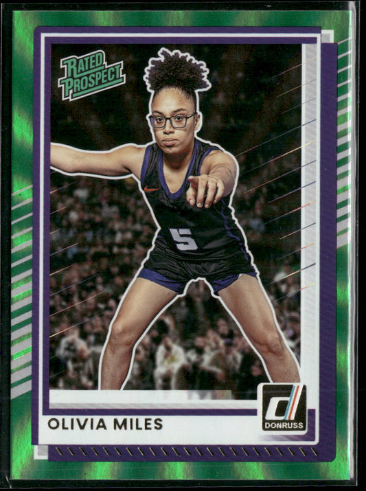 2025-26 Donruss Holo Green Laser Olivia Miles #89