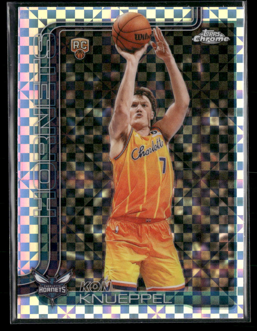 2025-26 Topps Chrome Update X-Fractor Kon Knueppel RC #154